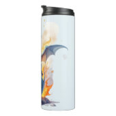 Bouteilles Isothermes Dragon bleu à éclos (Tourné sur la droite)