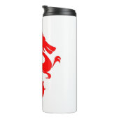 Bouteilles Isothermes Dragon Calligraphie Rouge asiatique brosse Stroke (Tourné sur la droite)