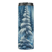 Bouteilles Isothermes Dragon de glace en forêt d'hiver (Dos)