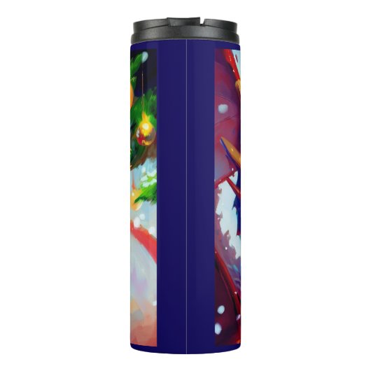 Bouteilles Isothermes Dragon de Noël 2 (Dos)