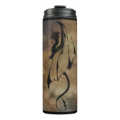 Bouteilles Isothermes Dragon de tuile de pierre (Devant)