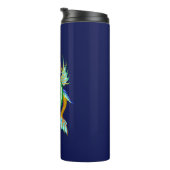 Bouteilles Isothermes Dragon d'eau verte et d'or pour dragon (Tourné sur la droite)