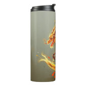 Bouteilles Isothermes Dragon Jaune Doré (Tourné sur la gauche)