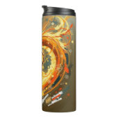 Bouteilles Isothermes Dragon Jaune Doré (Tourné sur la droite)