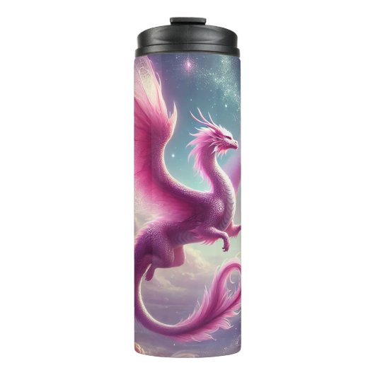 Bouteilles Isothermes Dragon rose (Devant)