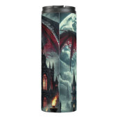 Bouteilles Isothermes Dragon Rouge Cerclant Château gothique (Dos)