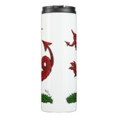 Bouteilles Isothermes Dragon rouge du Pays de Galles (Dos)