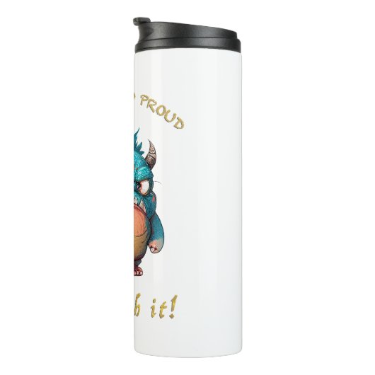 Bouteilles Isothermes Dragon Stubborn Deal Avec Il Mignonne Adorable Drô (Tourné sur la droite)