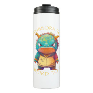 Bouteilles Isothermes Dragon Trop Têtu Pour Quitter Trop Bizarre Mignonn