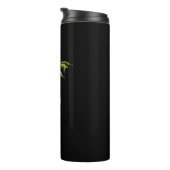 Bouteilles Isothermes Dragon Vert sur Fond Noir (Tourné sur la droite)