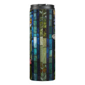Bouteilles Isothermes Dragonfly boho floral botanical stain glass (Dos)