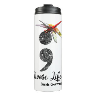 Bouteilles Isothermes Dragonfly Choisissez Vie Suicide T-shirt