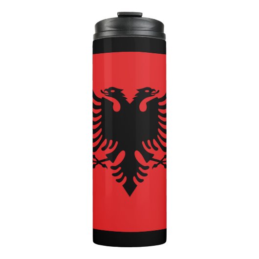 Bouteilles Isothermes Drapeau albanais (Devant)