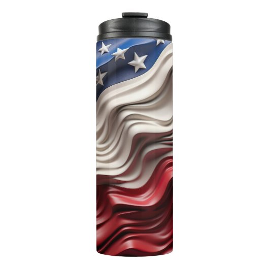 Bouteilles Isothermes Drapeau américain 3d (Devant)