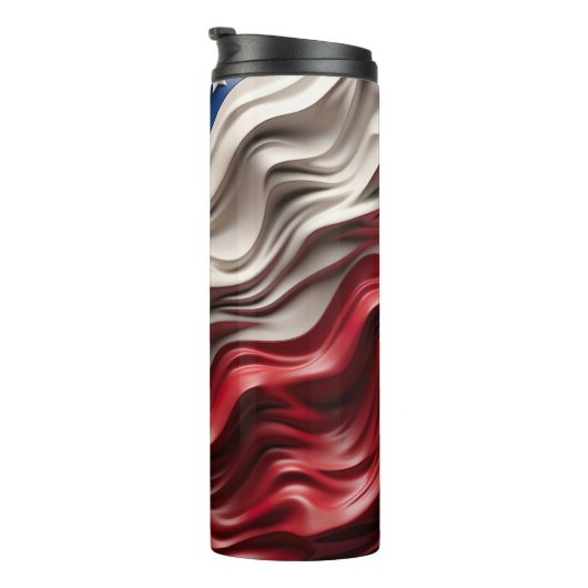 Bouteilles Isothermes Drapeau américain 3d (Tourné sur la droite)