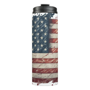 Bouteilles Isothermes Drapeau américain patriotique en détresse formidab