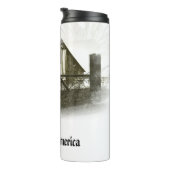 Bouteilles Isothermes *~* Drapeau américain Vielle grange DIEU BLESS AME (Tourné sur la droite)