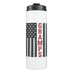 Bouteilles Isothermes Drapeau américain vintage vectoriel patriotique Gr