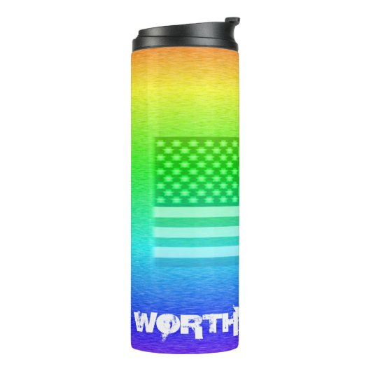 Bouteilles Isothermes Drapeau Arc-En-Ciel - À Porter (Tourné sur la gauche)