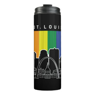 Bouteilles Isothermes Drapeau arc-en-ciel de St. Louis Missouri Pride LG