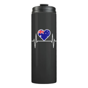 Bouteilles Isothermes Drapeau Australie Battement de coeur