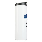 Bouteilles Isothermes Drapeau Bigfoot Cyclisme Caroline du Sud (Tourné sur la gauche)