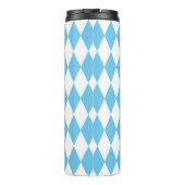 Bouteilles Isothermes Drapeau bleu et blanc Bavière Rhombus Motif (Dos)