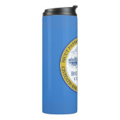 Bouteilles Isothermes Drapeau de Boston, Massachusetts Thermal Tumbler (Tourné sur la gauche)