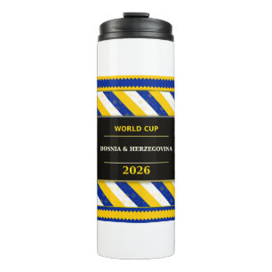 Bouteilles Isothermes Drapeau de fan de football de Bosnie-Herzégovine C