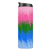 Bouteilles Isothermes Drapeau de fierté abstrait omniromantique tripant (Tourné sur la droite)