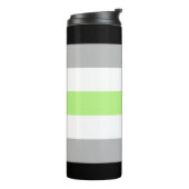 Bouteilles Isothermes Drapeau de fierté agender (Tourné sur la gauche)