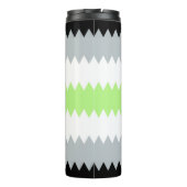 Bouteilles Isothermes Drapeau de fierté Agender Abstrait Groovy Boho Zig (Dos)