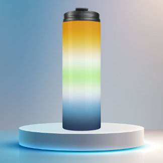 Bouteilles Isothermes Drapeau de fierté agender AroAce à dégradé