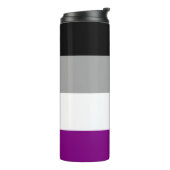 Bouteilles Isothermes Drapeau de fierté asexué (Tourné sur la gauche)