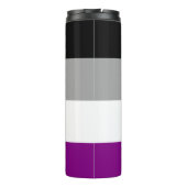 Bouteilles Isothermes Drapeau de fierté asexué (Dos)