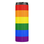 Bouteilles Isothermes Drapeau de fierté bispirituel de SlipperyJoe symbo (Dos)