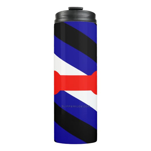 Bouteilles Isothermes Drapeau de fierté de jeu de chiots de SlipperyJoe (Devant)