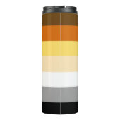 Bouteilles Isothermes Drapeau de fierté de l'ours avec patte (Dos)
