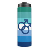Bouteilles Isothermes Drapeau de fierté gay MLM (Devant)