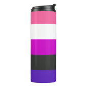 Bouteilles Isothermes Drapeau de fierté genderfluid (Tourné sur la gauche)