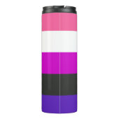 Bouteilles Isothermes Drapeau de fierté genderfluid (Dos)