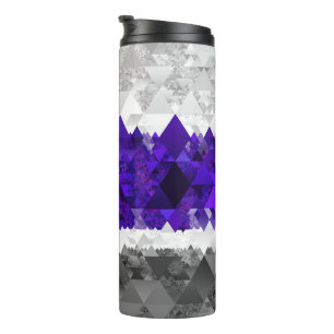 Bouteilles Isothermes Drapeau de fierté Greygender Boho Géométrique Mod