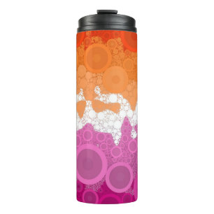 Bouteilles Isothermes Drapeau de fierté lesbienne abstrait