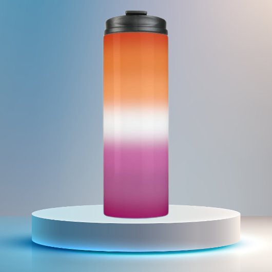 Bouteilles Isothermes Drapeau de fierté lesbienne dégradé