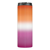 Bouteilles Isothermes Drapeau de fierté lesbienne dégradé (Dos)