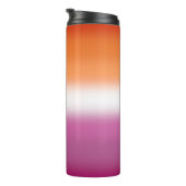 Bouteilles Isothermes Drapeau de fierté lesbienne dégradé (Tourné sur la droite)