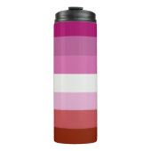 Bouteilles Isothermes Drapeau de fierté lesbienne (Origine) (Devant)