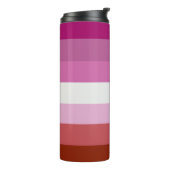 Bouteilles Isothermes Drapeau de fierté lesbienne (Origine) (Tourné sur la gauche)