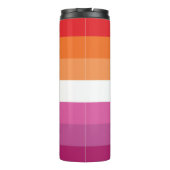 Bouteilles Isothermes Drapeau de fierté lesbienne WLW (Dos)