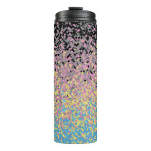Bouteilles Isothermes Drapeau de fierté polygender pixelisé funky tripan